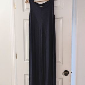 Joan Vass Knit Ankle-Length Tank Dress